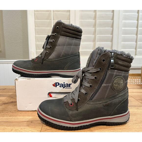 Pajar Canada Trooper 2.0 Men's Snow Boots Dark Grey Nubuck Sz 8.5/9 US 42 EU NIB - Picture 5 of 16
